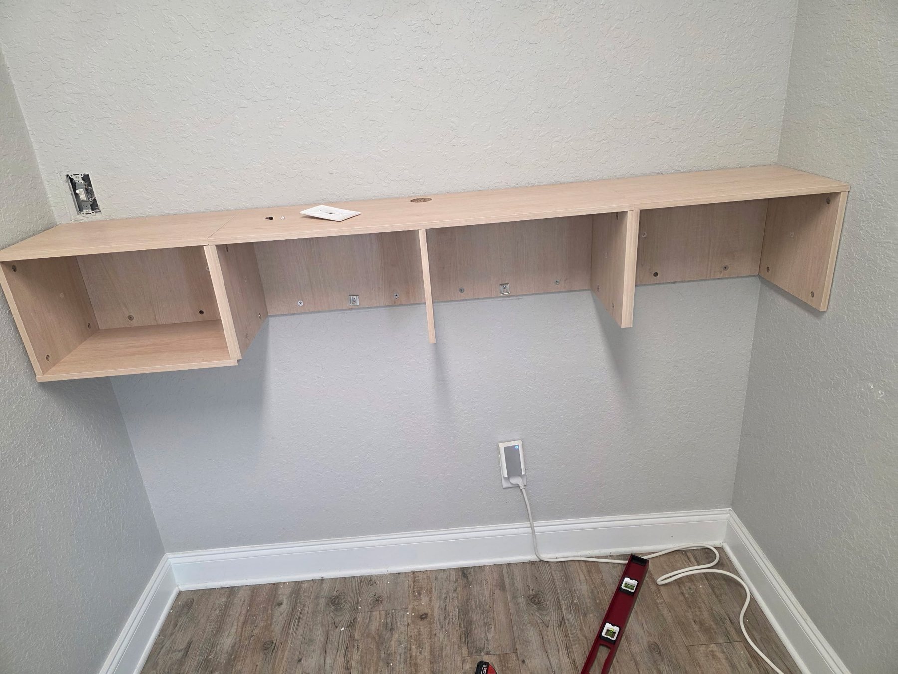Floating cabinet installation Tampa Bay