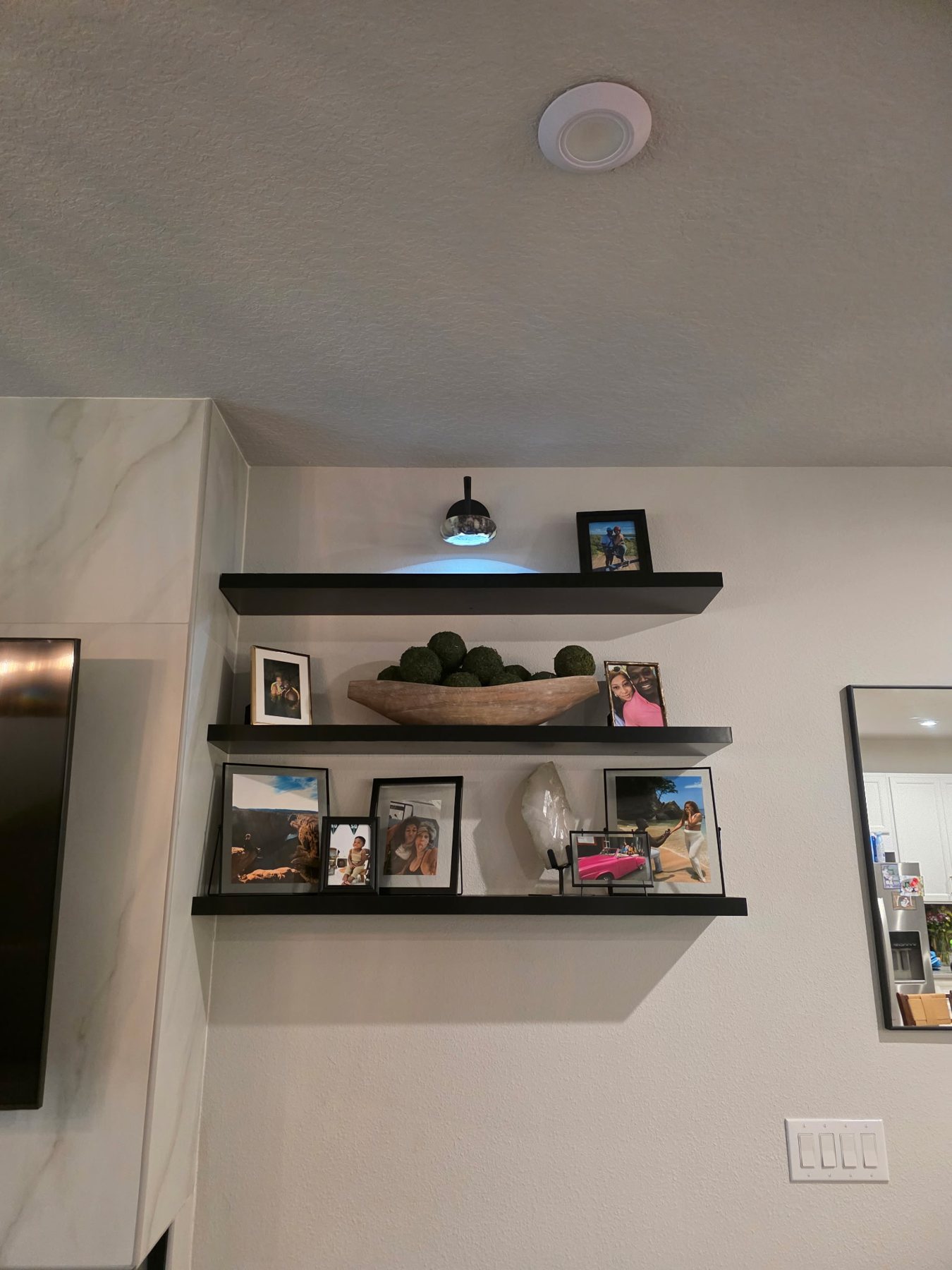 Floating shelves installed in Tampa Bay home
